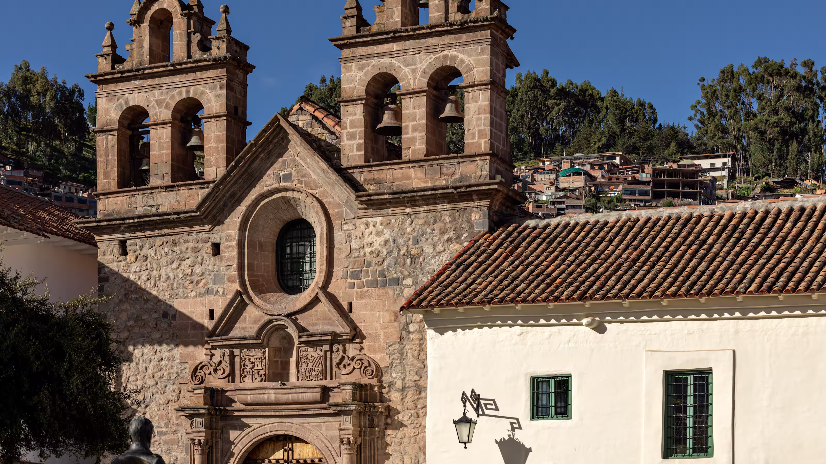 The historic courtyard at Monasterio Cusco